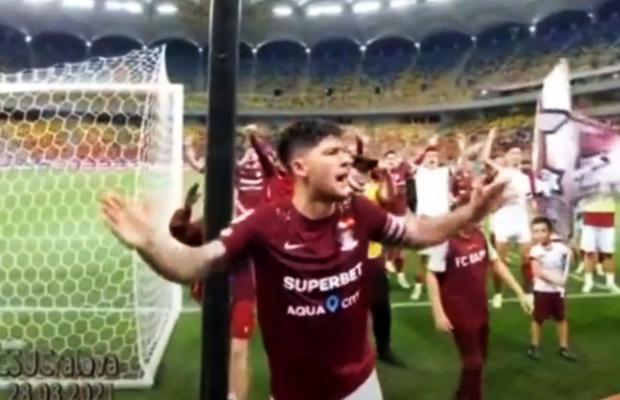 Scene reprobabile! Săpunaru instigă galeria Rapidului la înjurături la adresa Craiovei