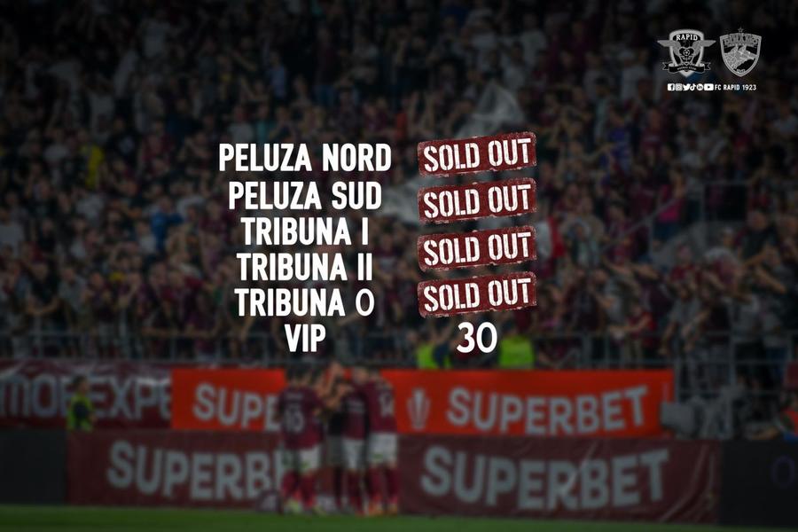 FOTO: Facebook @Rapid Rapid - Dinamo, aproape de sold-out în 24 de ore, la primul derby pe noul Giulești