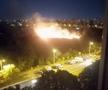 Incendiu puternic în parcul IOR din București » Fumul a ajuns în mai multe zone ale Capitalei