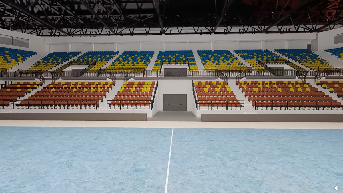 Sala Polivalentă din Brăila / randări, foto: Facebook