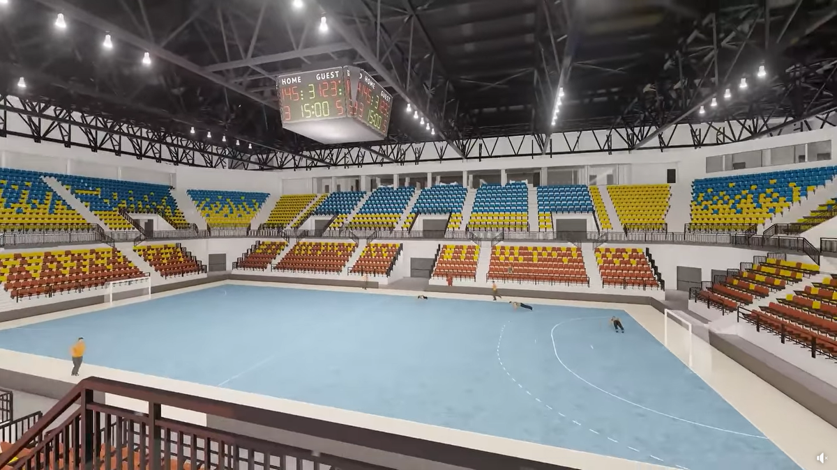 Sala Polivalentă din Brăila / randări, foto: Facebook