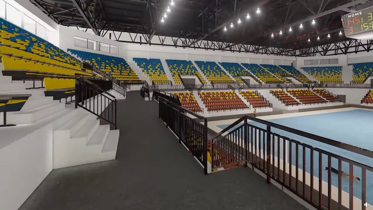 Sala Polivalentă din Brăila / randări, foto: Facebook
