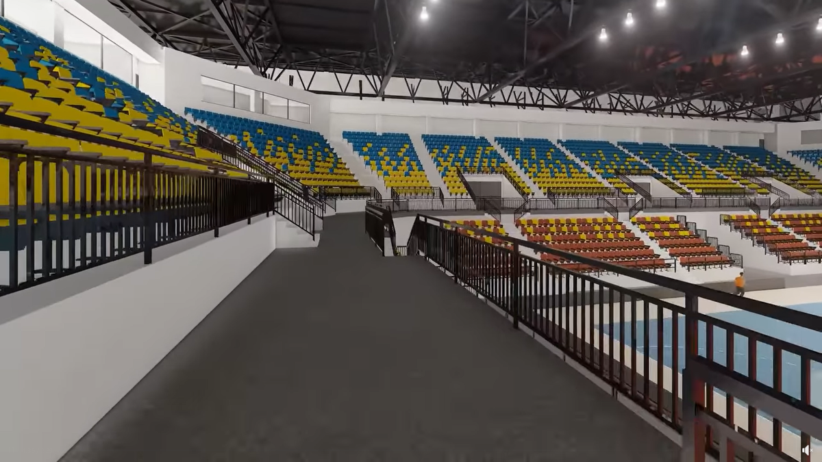 Sala Polivalentă din Brăila / randări, foto: Facebook