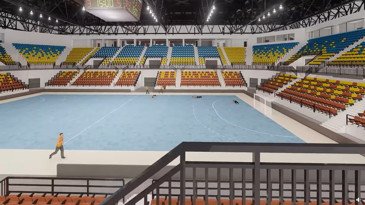 Sala Polivalentă din Brăila / randări, foto: Facebook