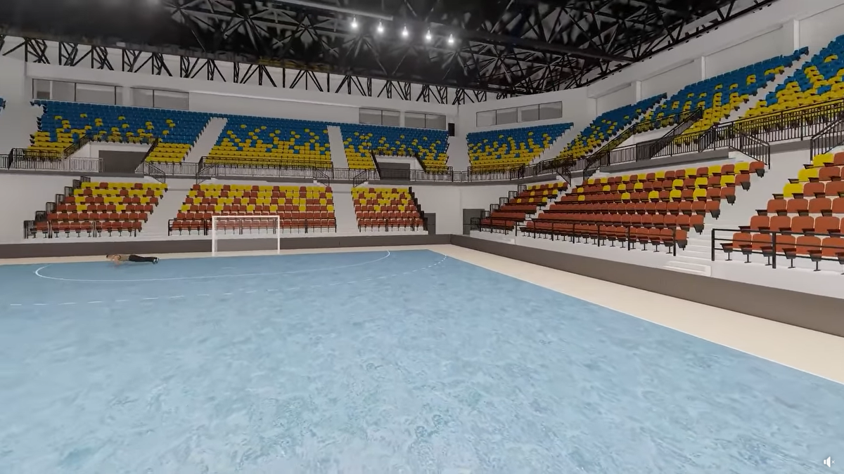 Sala Polivalentă din Brăila / randări, foto: Facebook