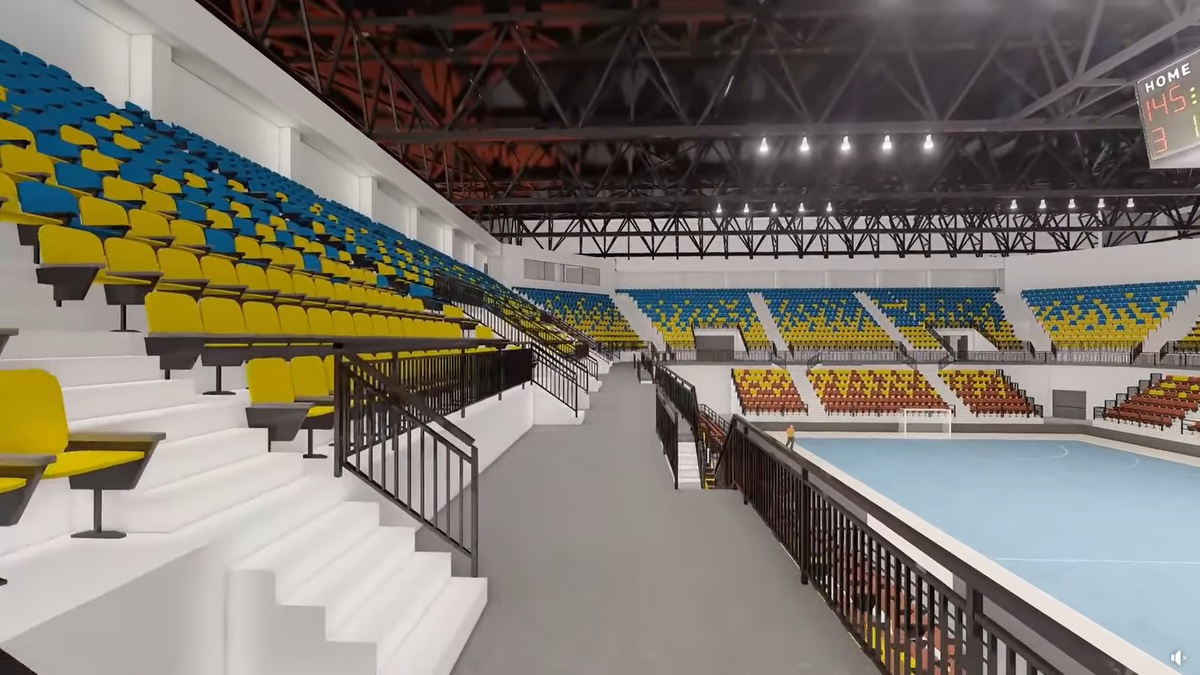 Sala Polivalentă din Brăila / randări, foto: Facebook