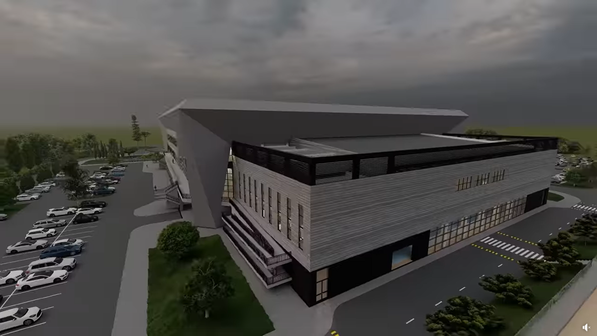 Sala Polivalentă din Brăila / randări, foto: Facebook
