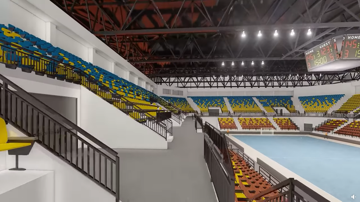 Sala Polivalentă din Brăila / randări, foto: Facebook