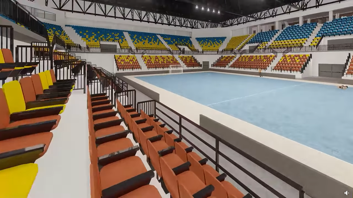 Sala Polivalentă din Brăila / randări, foto: Facebook