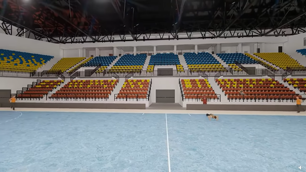 Sala Polivalentă din Brăila / randări, foto: Facebook