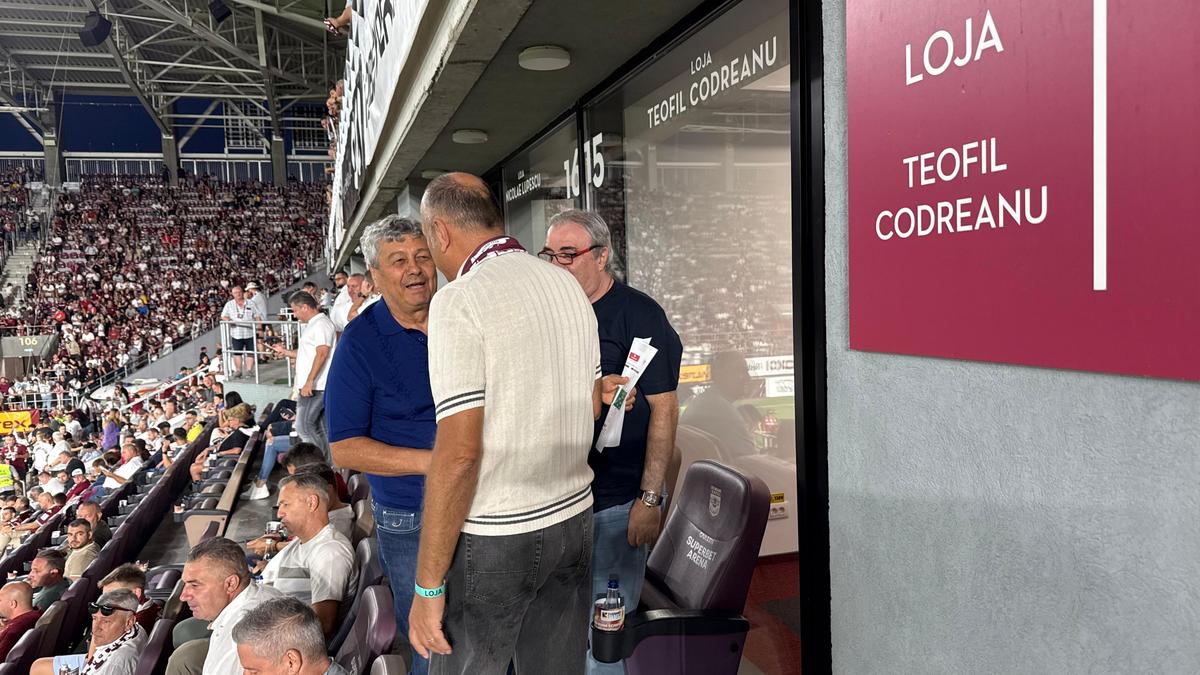 Musafiri speciali la Rapid - UTA! Cu cine s-a întreținut Mircea Lucescu în loja din Giulești
