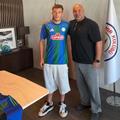 Radu și Iustin Doicaru la Rize, după ce atacantul de 19 ani a parafat contractul cu formația din prima ligă turcă. Foto: arhiva personală Radu Doicaru