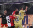 Gol de lângă Drăgușin în Fiorentina - Frosinone / FOTO: Captură TV @Digi Sport