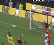 Gol de lângă Drăgușin în Fiorentina - Frosinone / FOTO: Captură TV @Digi Sport