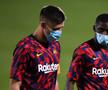 Ousmane Dembele (dreapta), care jucase din nou după zece luni de pauză pentru Barcelona, a apărut la ședința de pregătire cu un sfert de oră întârziere.