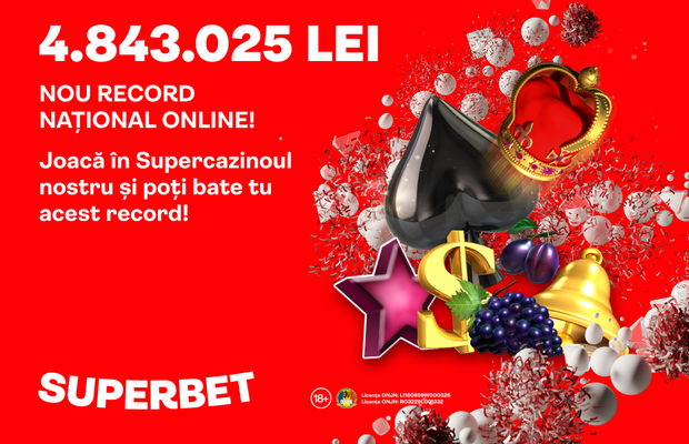 Aproape 1 milion de Euro câștigați la sloturile Superbet și nou record național stabilit la începutul acestei săptămâni! Citește interviul cu foarte tânăra SuperCâștigătoare care a dat lovitura!