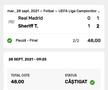 Bilete nebune jucate în România la Real Madrid - Sheriff » Cum a prins un parior o cotă de 250