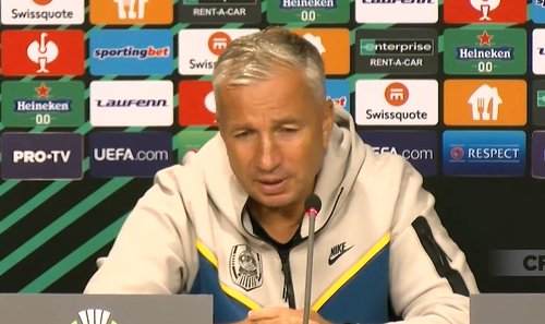 Dan Petrescu anunță că atacanții Denis Alibec, Gabriel Debeljuh și Billel Omrani au revenit la antrenamente și pot fi folosiți în partida cu Randers din grupele Conference League, etapa a doua.