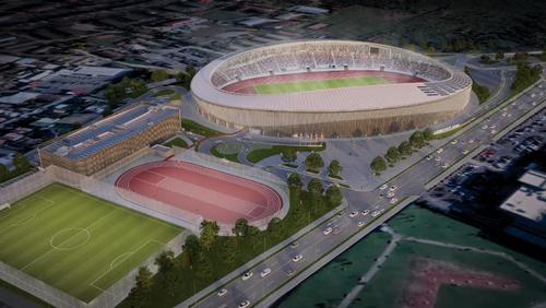 Macheta noului stadion Targoviste