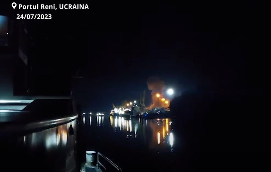 Porturile ucrainene Ismail și Reni au devenit țintele atacurilor rusești / Captură Euronews RO-Alert la Galați, imediat după Oțelul - Dinamo: „Există posibilitatea căderii unor obiecte din spaţiul aerian” » GSP a surprins scenele petrecute la stadion