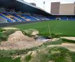 Crater în gazon » Când se va putea juca din nou pe stadionul distrus de ploaie