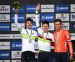 Ben O'Connor, Tadej Pogacar și Mathieu van der Poel pe podium  FOTO Imago Images