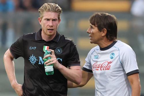 Kevin de Bruyne și Antonio Conte / Foto: Imago