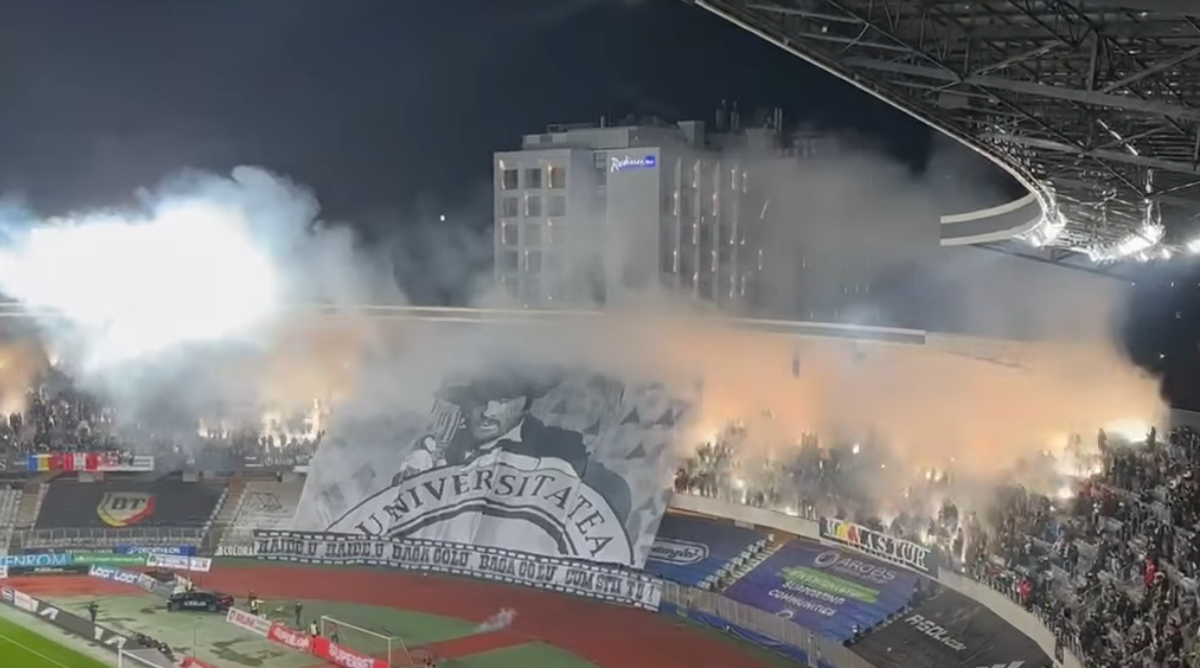 Invitat special și coregrafie inspirată din „Mărgelatu” la derby-ul U Cluj - CFR