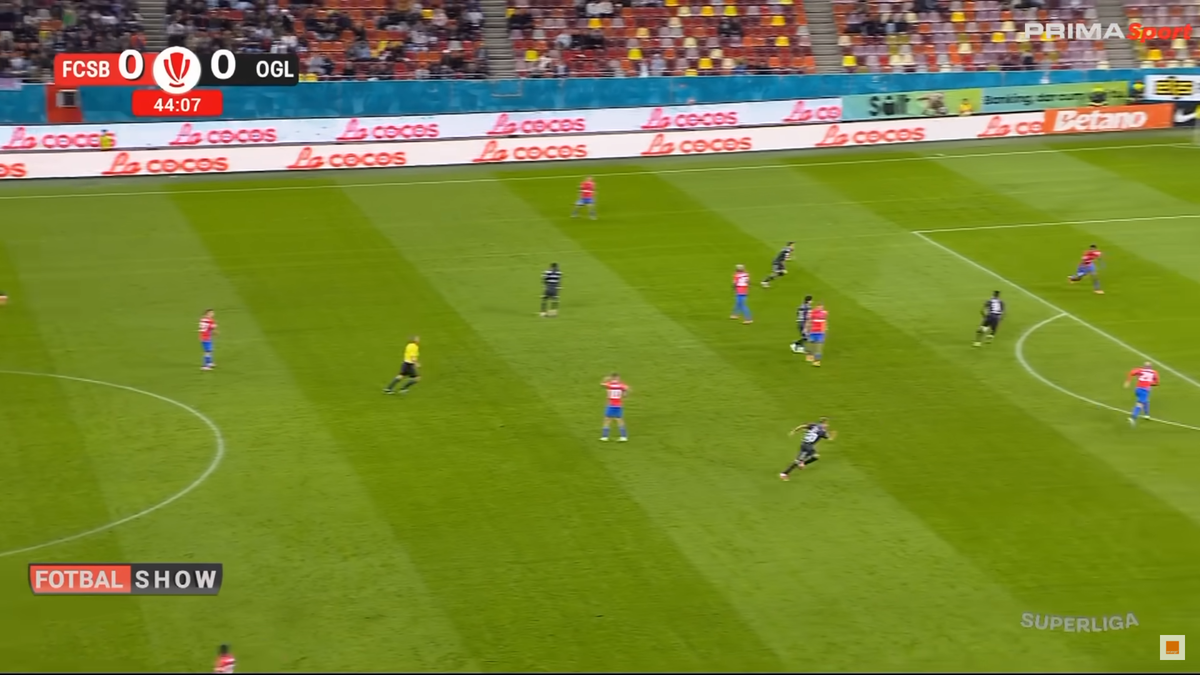FCSB - Oțelul, Bîrligea și Alhassan s-au încurcat