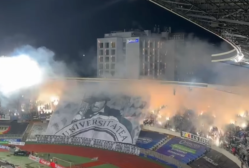 Actorul Florin Piersic (89 de ani) a fost prezent la derby-ul dintre U Cluj și CFR Cluj, din runda cu numărul 11 din Superliga.