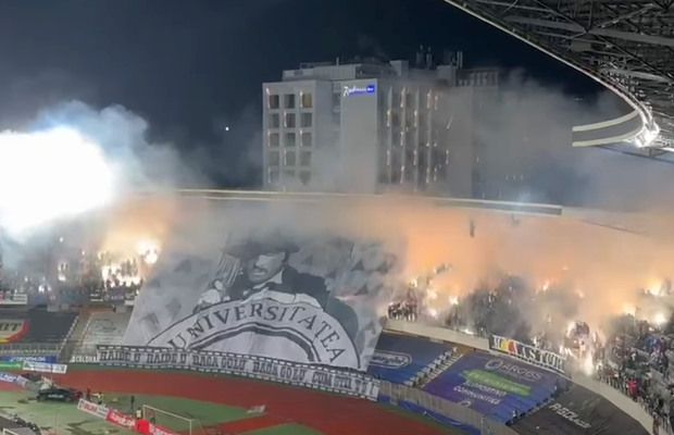 Invitat special și coregrafie inspirată din „Mărgelatu” la derby-ul U Cluj - CFR