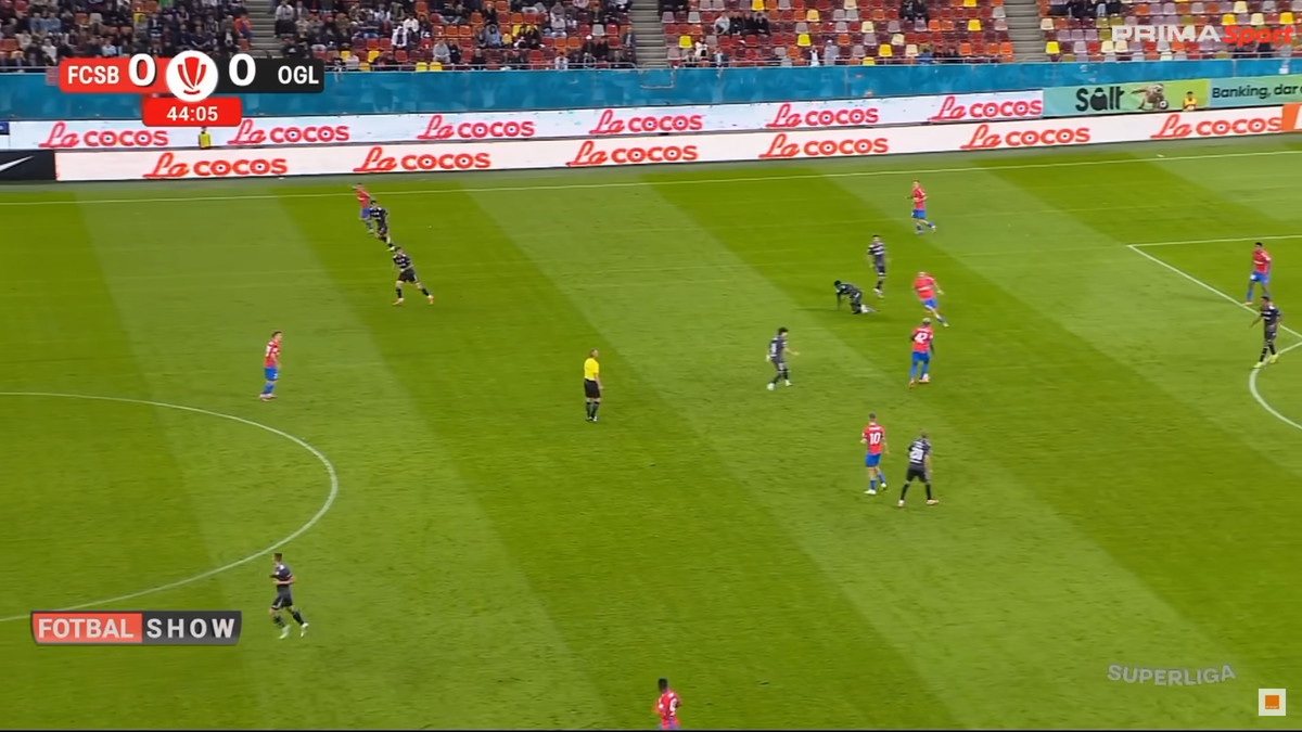 FCSB - Oțelul, Bîrligea și Alhassan s-au încurcat