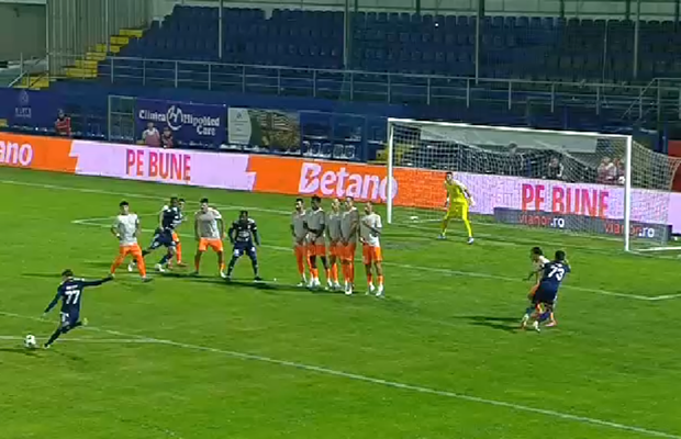 Golul etapei în Superliga! Și-a dus echipa pe locul secund cu o execuție superbă