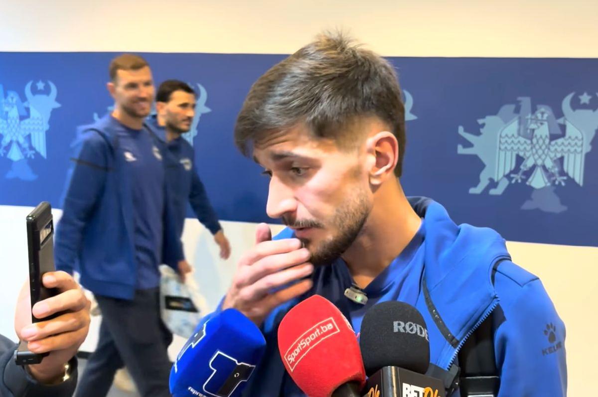 Bosniacul Dzeko i-a întrerupt interviul: „Ai dat un gol și imediat dai declarații?!”