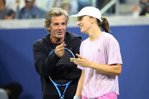Francisco Roig și Iga Swiatek înainte de US Open 2026 Foto: Imago Images