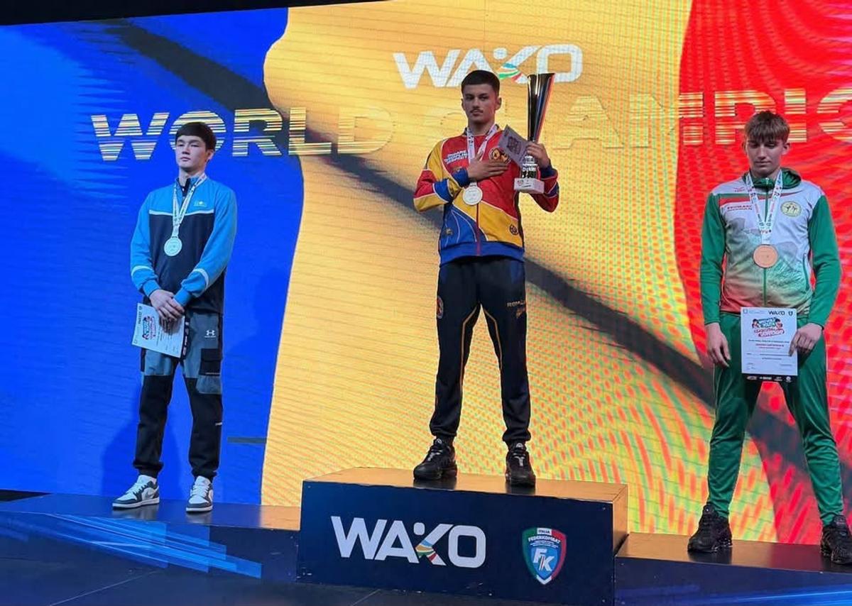 Ciprian Sora a „scos” un campion mondial la kickboxing/ Foto: Costi Prună (GSP)