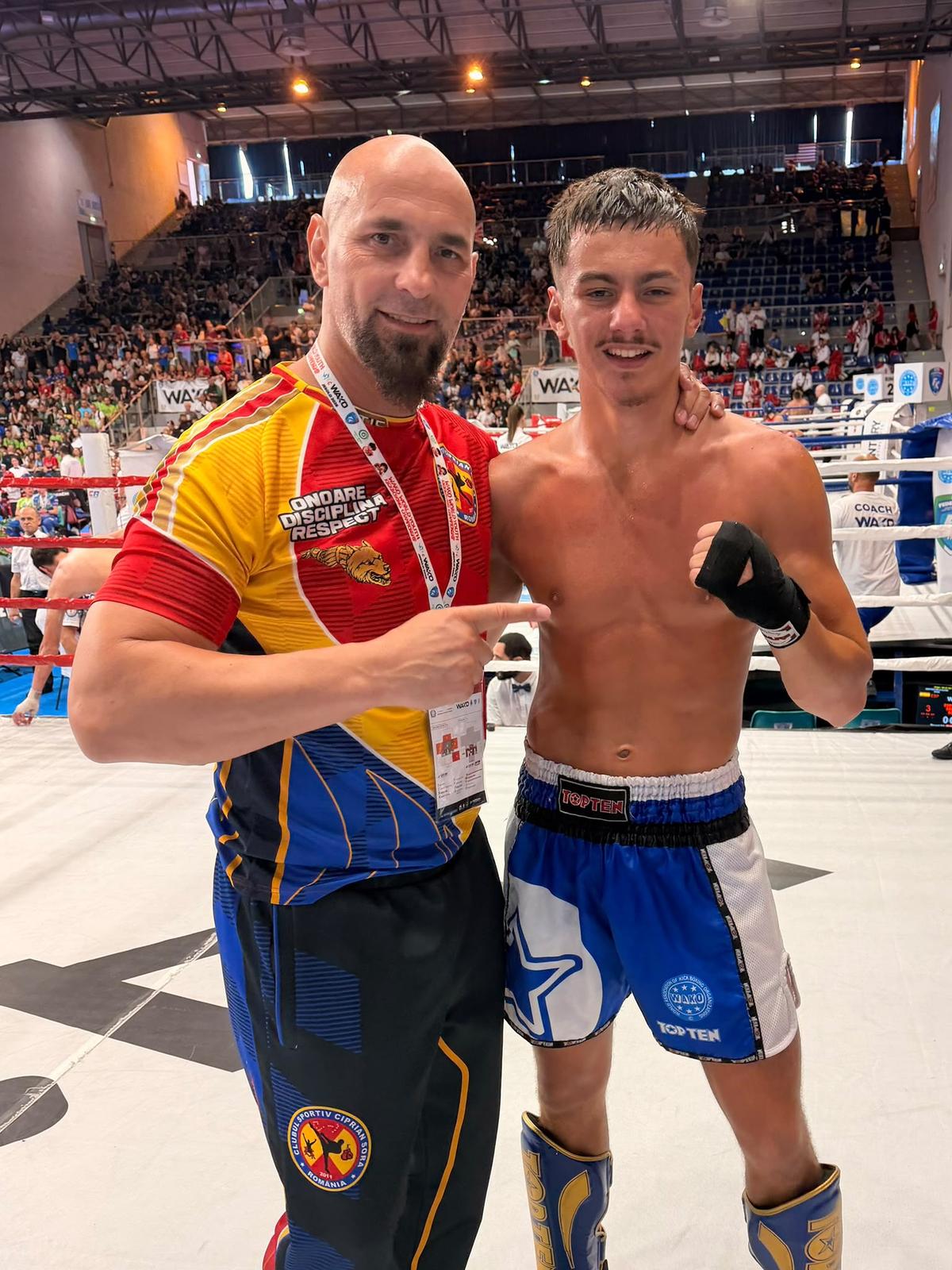 Ciprian Sora a „scos” un campion mondial la kickboxing/ Foto: Costi Prună (GSP)