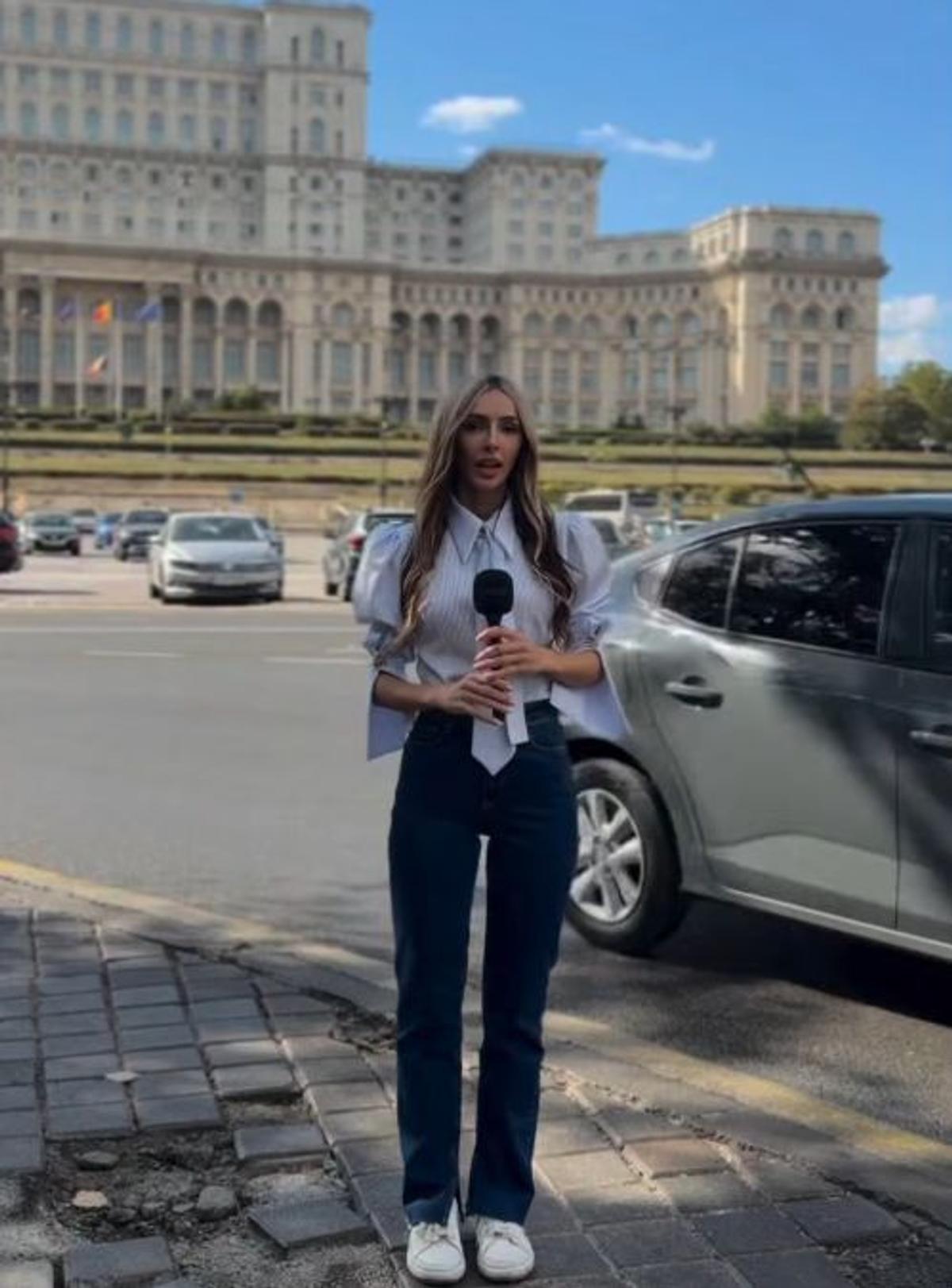 Reportera bosniacă Almina Hajradinovic/ Foto: Instagram @hajradinovicalmina