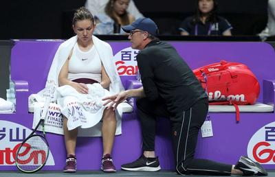 TURNEUL CAMPIOANELOR // Simona Halep, pregătire specială pentru duelul cu Elina Svitolina » Ce a făcut la antrenamentul de azi cu Darren Cahill