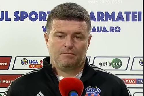 CSA Steaua și Concordia Chiajna au remizat, scor 0-0, în primul meci al etapei #12 din Liga 2. Daniel Oprița, antrenorul „militarilor”, nu e îngrijorat de faptul că echipa sa nu a mai câștigat de 3 etape.