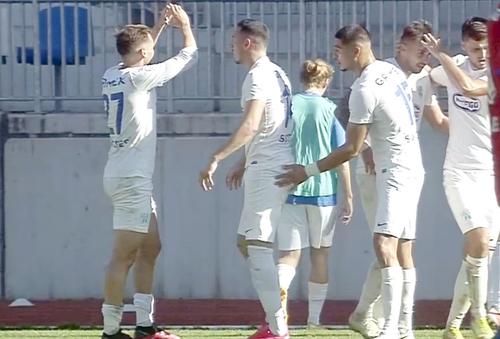 Viitorul Tg. Jiu - CSA Steaua, în Liga 2 // foto: captură DigiSport