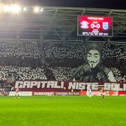 Scenografia afișată de rapidiști la derby-ul cu CSU Craiova / foto: GSP