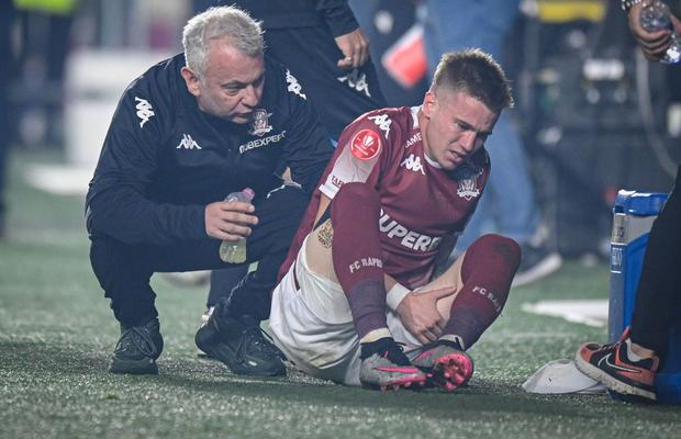 Săpunaru, veste proastă după Rapid - CSU Craiova 2-0: „Are ruptură”