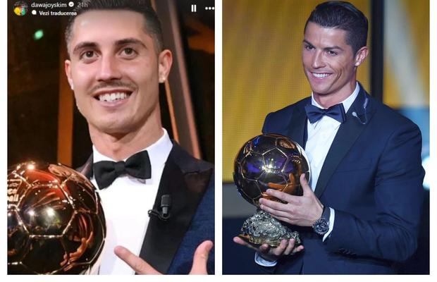 În ziua decernării, Dawa a „găsit” Balonul de Aur în curtea FCSB: „Mult noroc diseară!”
