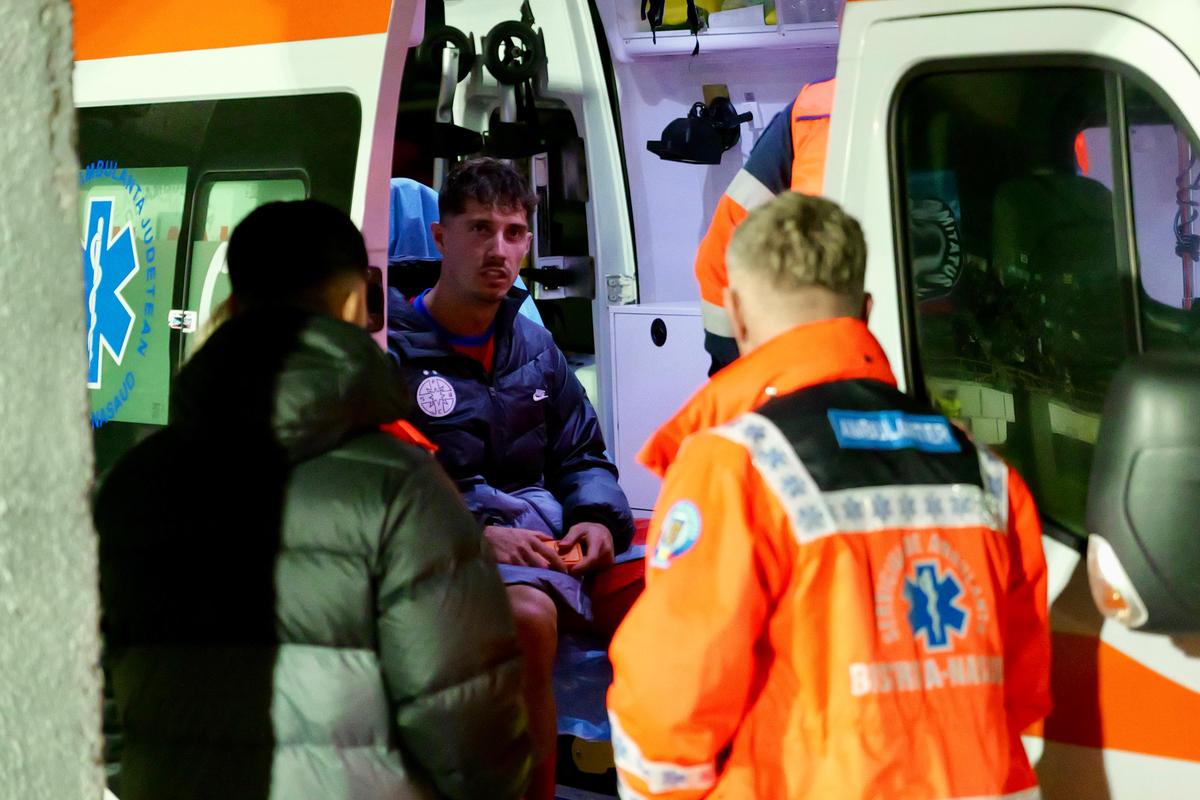 Miculescu, accidentare serioasă la Bistrița: dus la spital