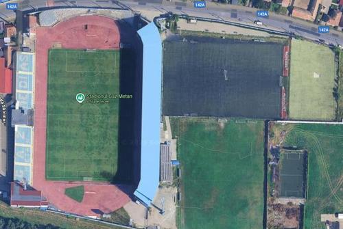 Baza sportivă a fostei echipe Gaz Metan Mediaș este alipită stadionului