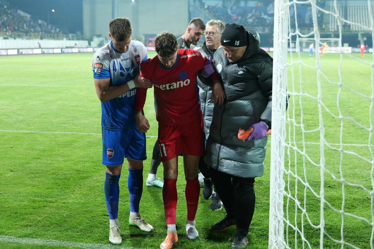 Miculescu, accidentare serioasă la Bistrița: dus la spital