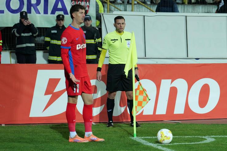 David Miculescu în Gloria Bistrița - FCSB, Cupa României, 29.10.2025 // foto: Andrei Furnigă (GSP)