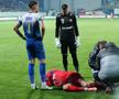 David Miculescu a ajuns la spital după accidentarea din Gloria Bistrița - FCSB, Cupa României. foto: Andrei Furnigă / GSP