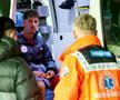 David Miculescu a ajuns la spital după accidentarea din Gloria Bistrița - FCSB, Cupa României. foto: Andrei Furnigă / GSP